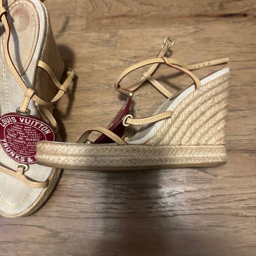 Authentic Louis Vuitton wedges